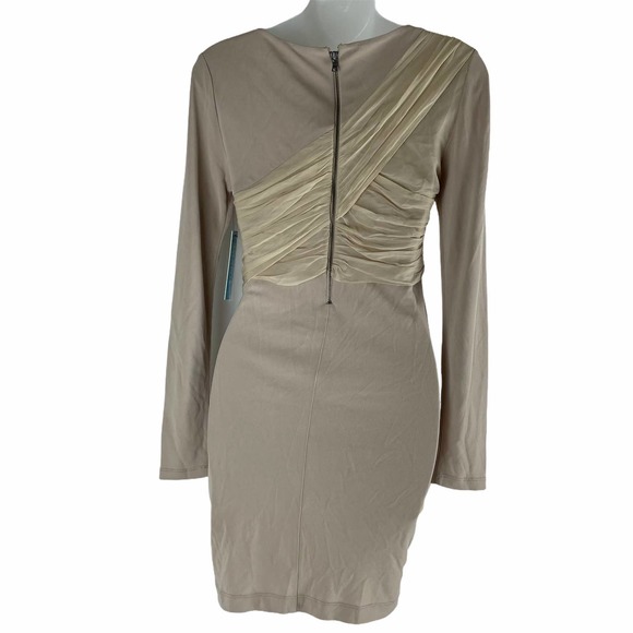 alice+olivia Goddness Dress Drapey Mini Length Pink Size 6 - Picture 7 of 9